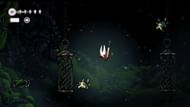 Metal cages at the far left of Mosshome hanging above Bone Bottom (Image via Youtube.com/@VideoGameDataBank)